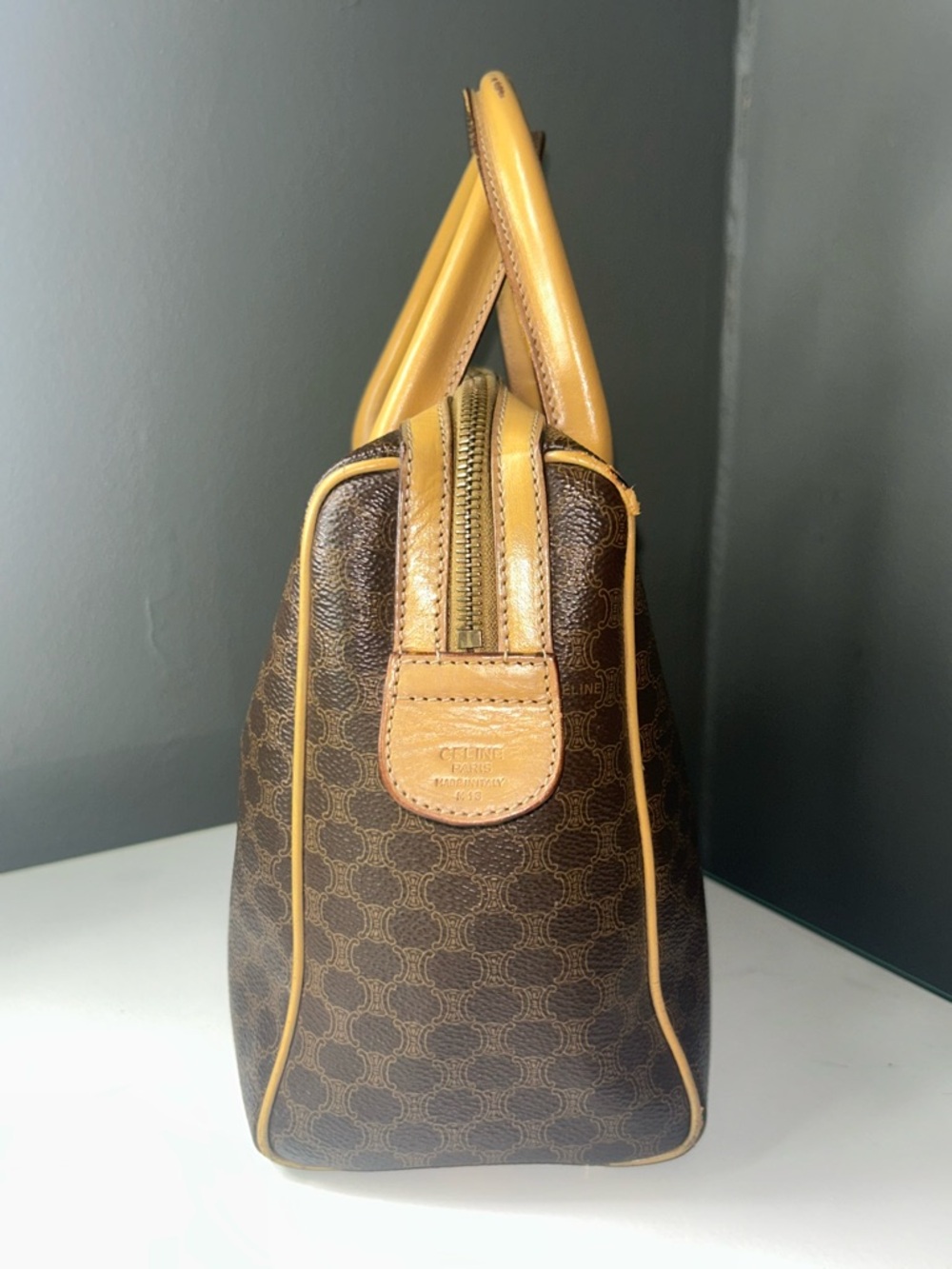 Vintage Celine Macadam Mini Boston Bag - Picture 9 of 15